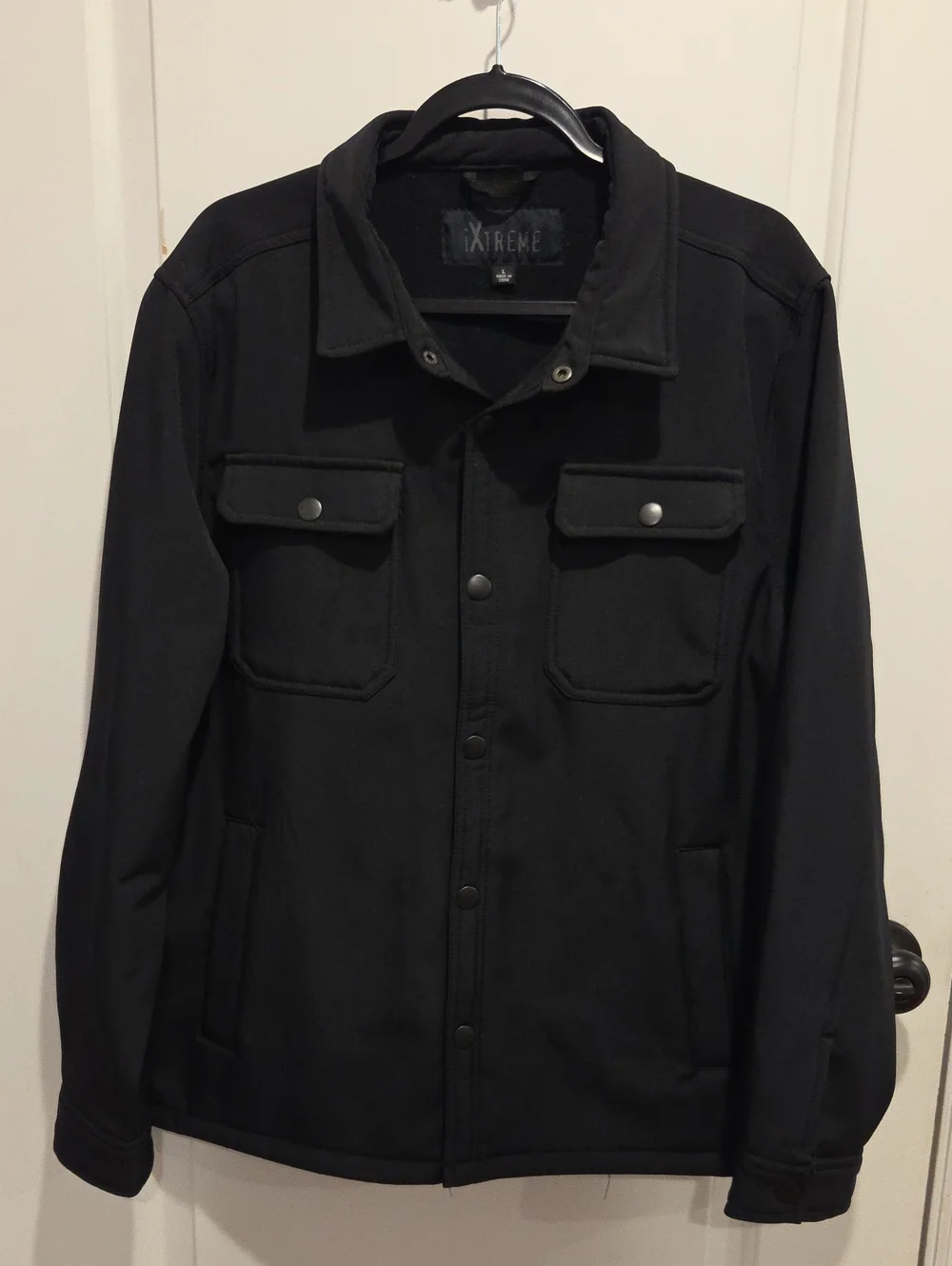 Xtreme Black Military-Style Field Jacket